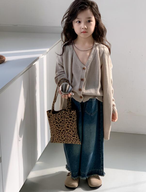 2024新品★子供服　ニットベスト+カーディガン&ズボン分けて販売★90-140cm★