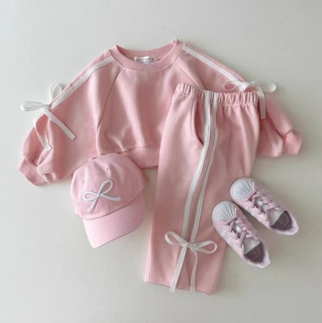 2024★春秋新作★韓国風子供服★トップス+ズボン2セット★2色80-130CM