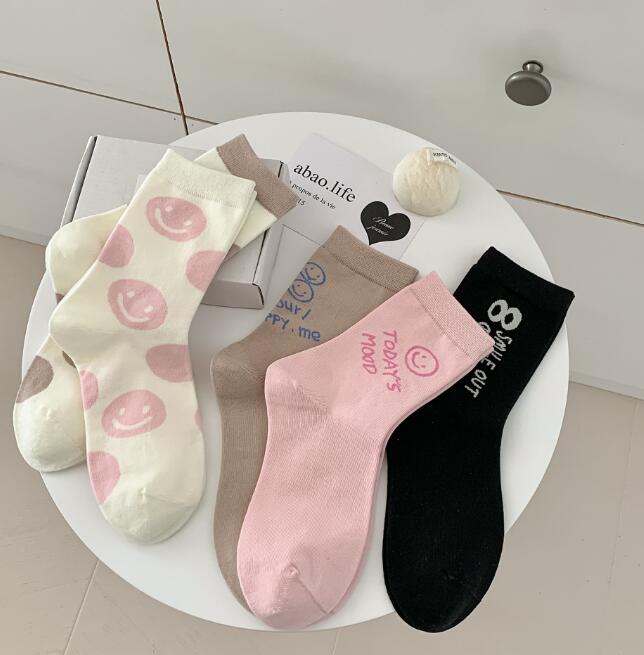 靴下★レディース★ソックス★大人用★女性用靴下★笑顔★可愛い★多色