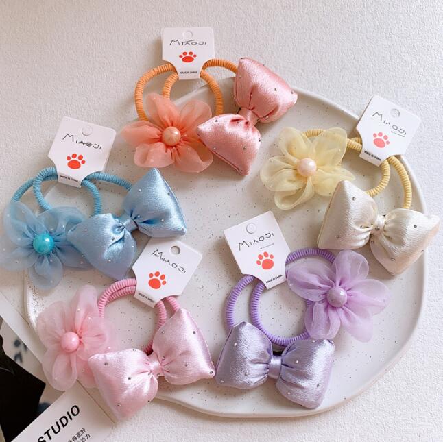 髪飾り★まとめ髪用★ヘアアクセサリー★子供用★ヘアゴム★2枚入り★可愛い