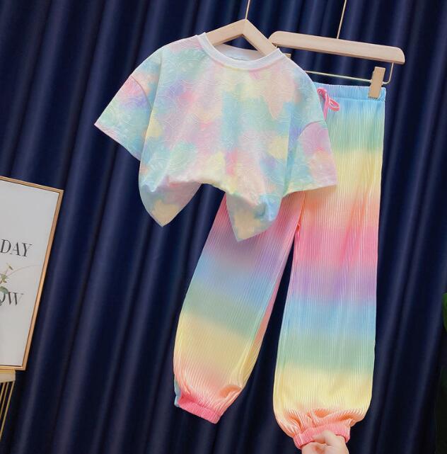 子供服★トップス+ズボン★セットアップ★笑顔★キッズ女の子★90-150CM