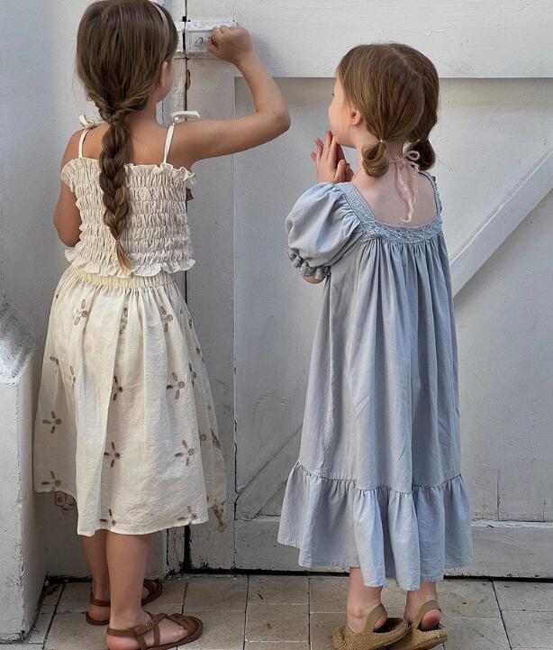 2024夏新品C★子供服 　ワンピース★90-150cm★2色