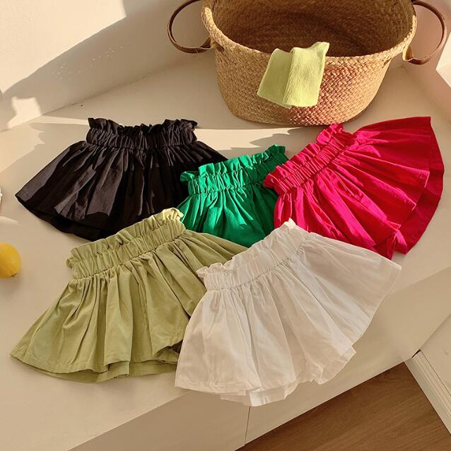 「2024」子供服★ボトムス★キュロット★キッズ女の子★韓国風子供服★無地★5色★90-140CM