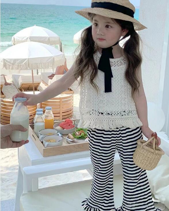 2024夏★子供服　ブラウス+キャミソール&ズボン分けて販売　80-130cm★