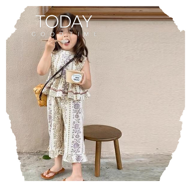 「2024」子供服★トップス+ズボン★セットアップ★キッズ女の子★90-140CM