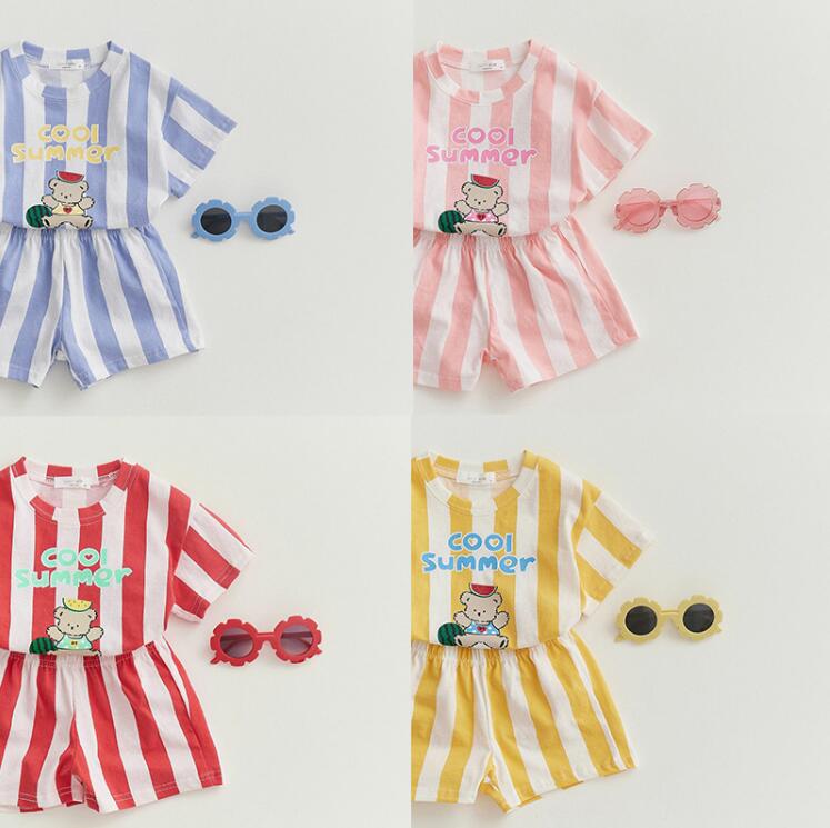 2024年夏★子供服　トップス+ズボン　セット★80-120cm★4色