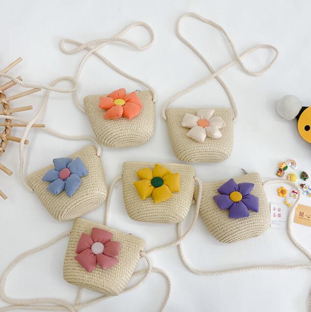バッグ★ショルダーバッグ★草編みバッグ★子供用★ミニバッグ★ポシェット★6色