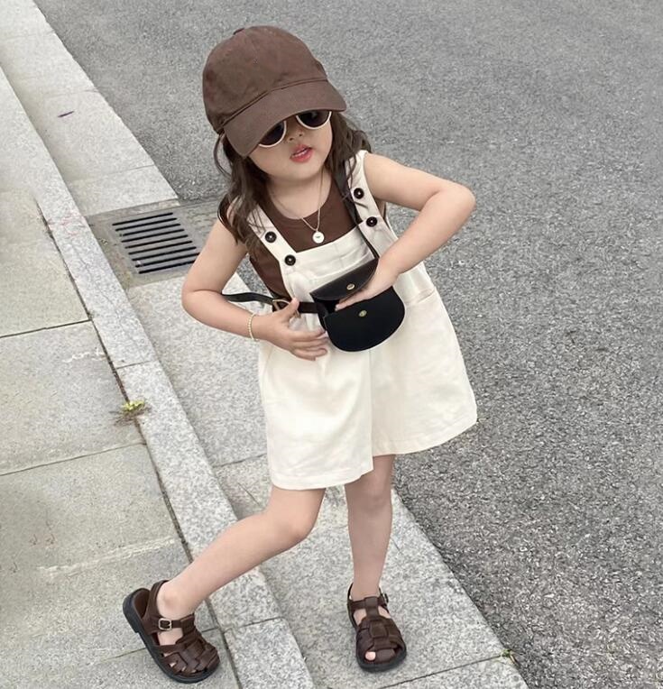 2024★夏新作★韓国風子供服★トップス★サロペット★分けて販売★90-140CM