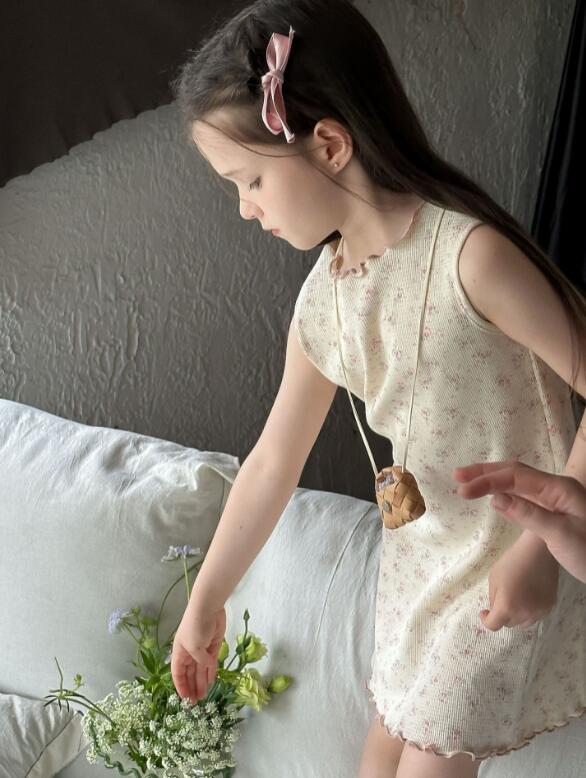 2024夏新品★子供服　ワンピース★90-150cm★2色