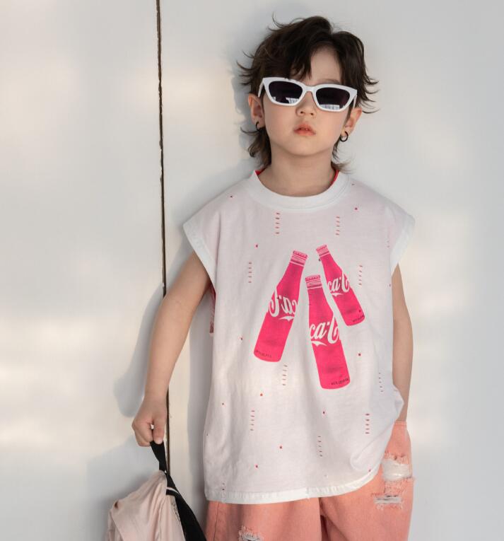 2024★夏新作★韓国風子供服★ベスト★2色100-150CM