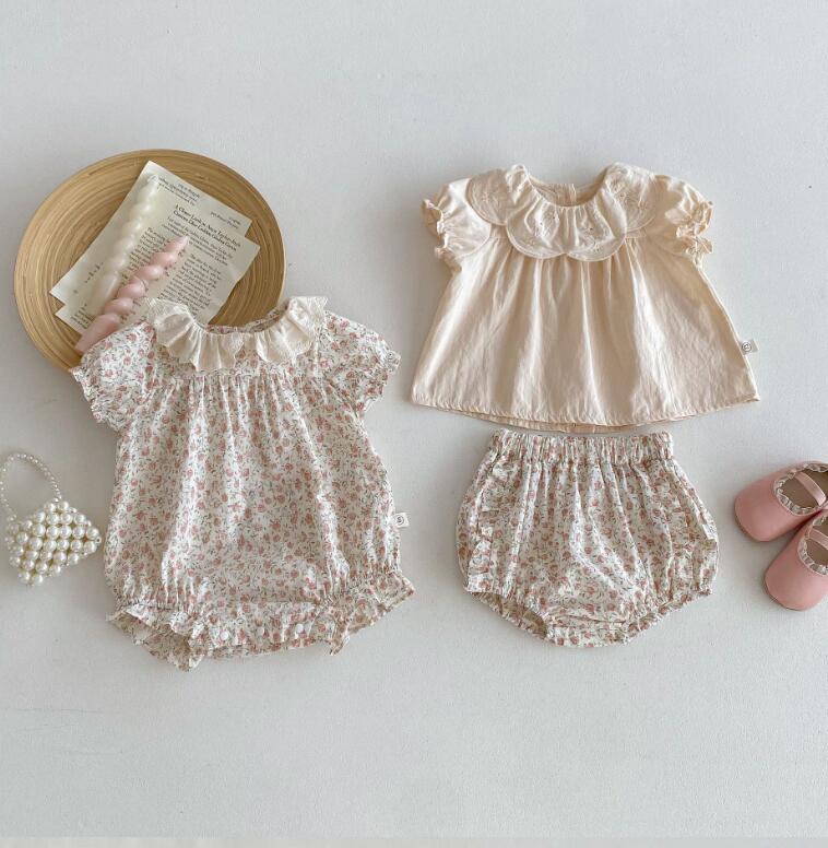 2024★夏新作★韓国風子供服★ロンパース★トップス+ズボン★66-90CM/73-100CM