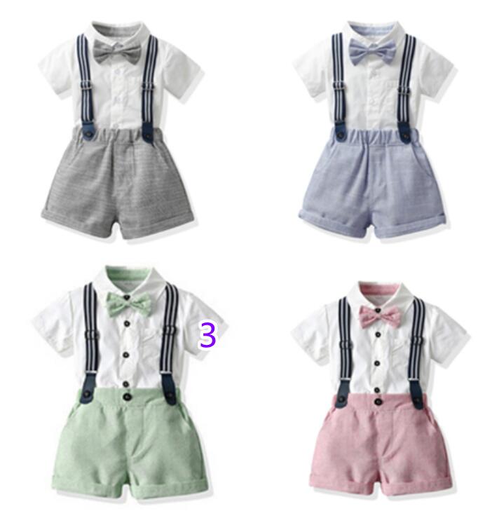 子供服★トップス+サロペット★セットアップ★半袖★キッズ★4色★70-130CM