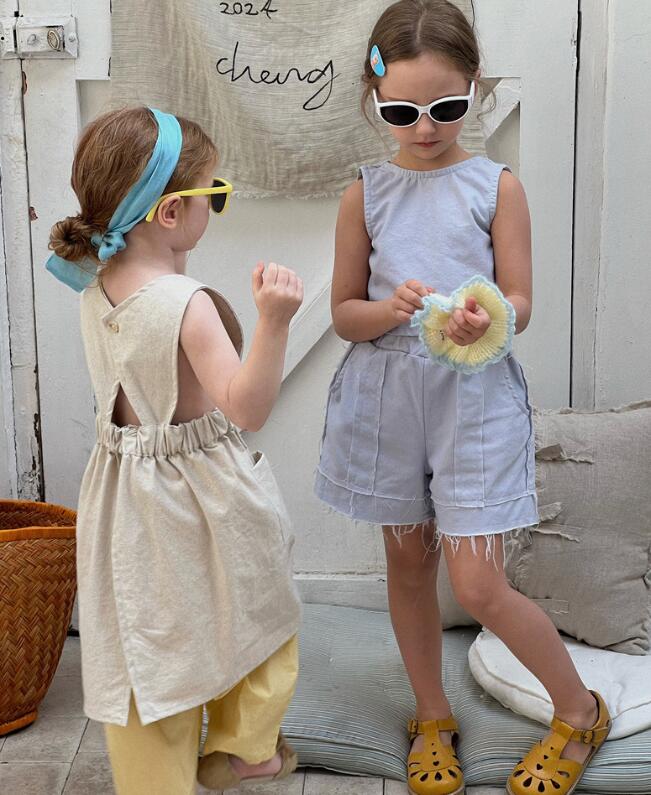 2024夏新品C★子供服　トップス+ズボン　セット★90-150cm★