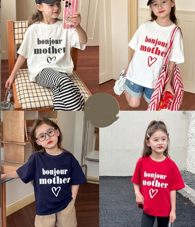 2024★夏新作★韓国風子供服★Tシャツ★4色90-160CM