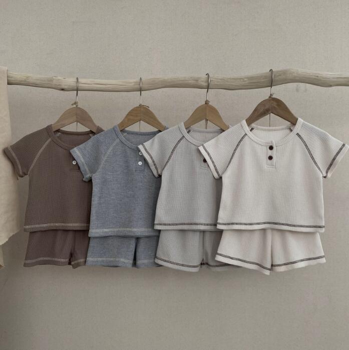 「2024」子供服★トップス+パンツ★セットアップ★韓国風子供服★ベビー★4色★73-100CM