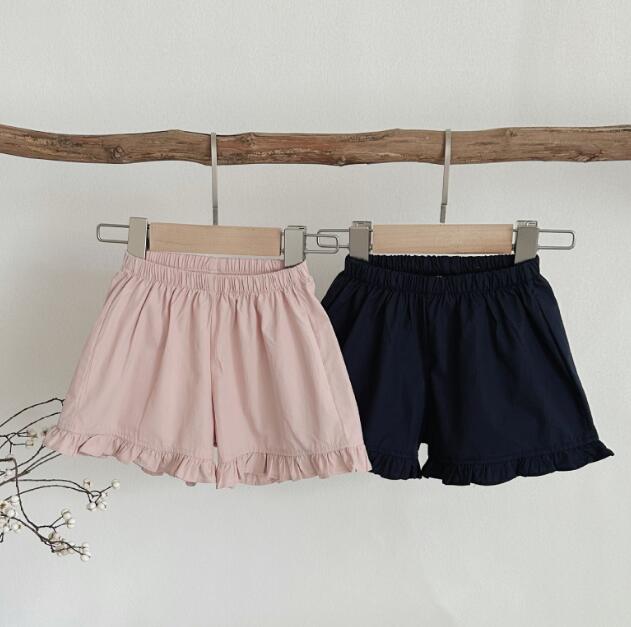 「2024」子供服★ボトムス★ショートパンツ★韓国風子供服★ベビー★無地★2色★66-90CM