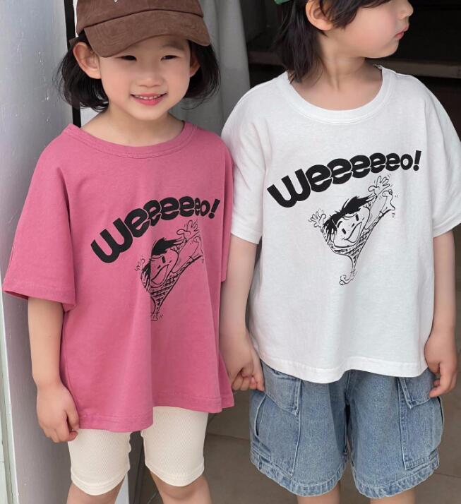 2024★夏新作★韓国風子供服★Tシャツ★2色80-140CM