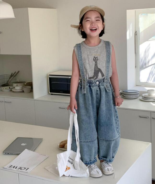 2024夏★子供服　デニムサロペット★90-150cm★