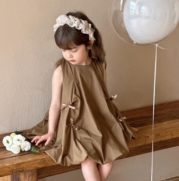 「2024」子供服★ワンピース★ノースリーブ★韓国風子供服★80-130CM