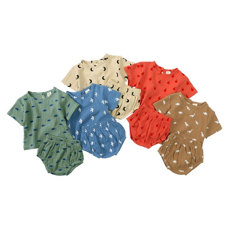 2024★夏新作★韓国風子供服★トップス+ズボン★4色73-110CM