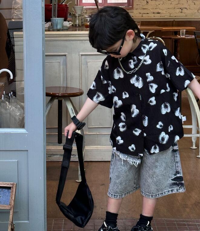 2024夏★子供服　トップス　シャツ★90-150cm★