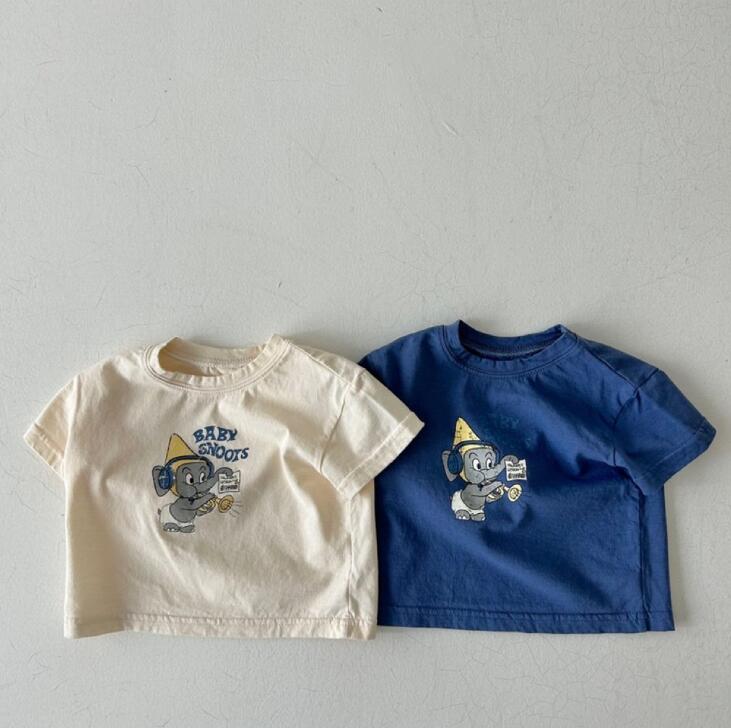 2024★夏新作★韓国風子供服★Tシャツ★2色73-100CM
