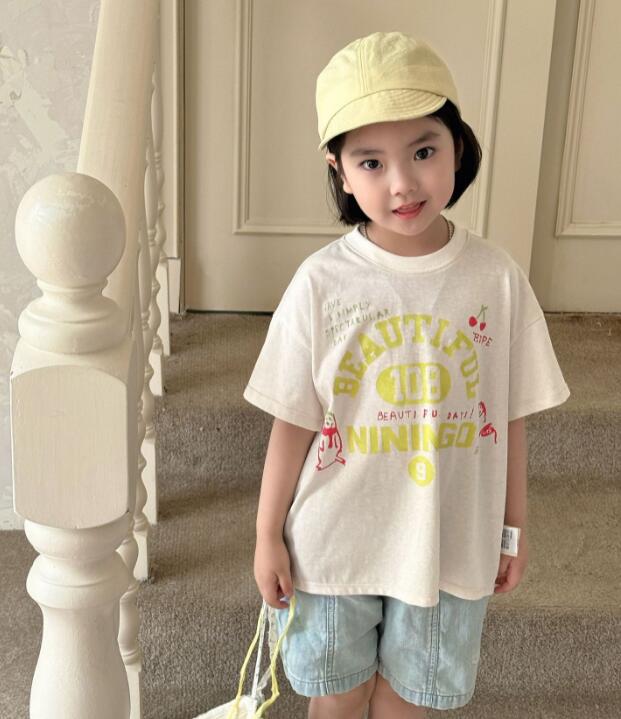 2024★夏新作★韓国風子供服★Tシャツ★90-140CM