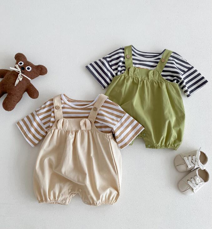 2024★夏新作★韓国風子供服★Tシャツ★サロペット★4色66-100CM