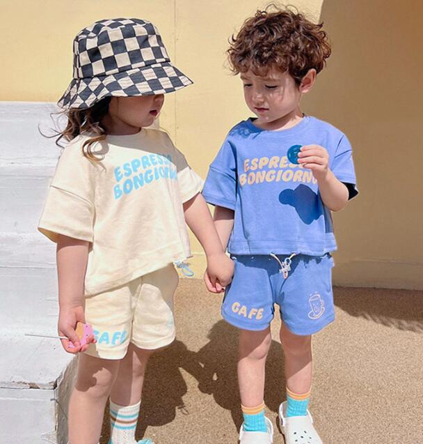 2024夏★子供服　トップス+ズボン　上下セット★80-140cm★4色