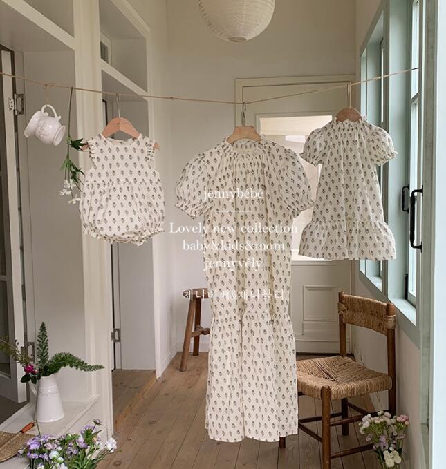 2024新品jen★ベビー服&親子服★ロンパース&ワンピース★66-90/90-130cm★