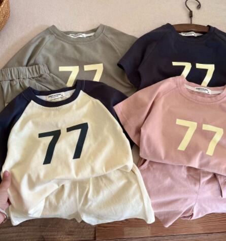 2024夏新作★子供服　トップス&+ズボン　セット★80-150cm★4色