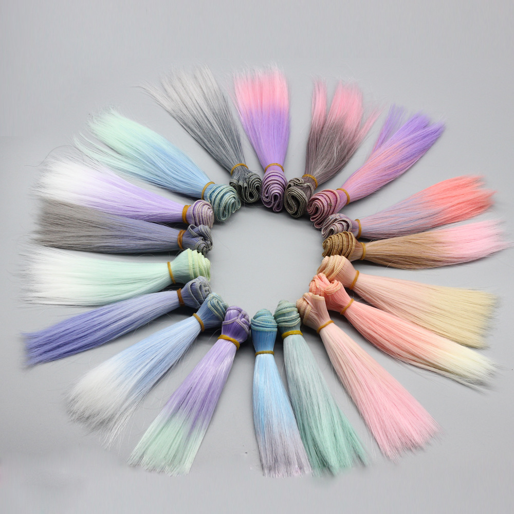 ドール用 人形doll 着せ替え ぬいぐるみドール BJD doll カール髪 ヘア かつら ウィッグ エクステ