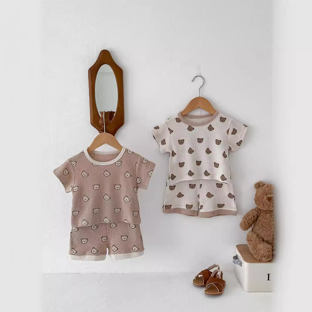 2024★夏新作★韓国風ベビー服★トップス+ズボン★66cm〜100cm 2色