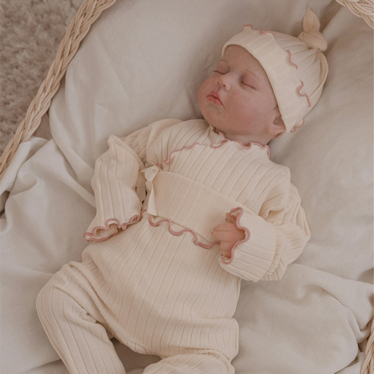 2024秋新品★子供服　セットアップ&帽子分けて販売★66cm〜90cm 2色