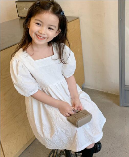 2024★夏新作★韓国風子供服★ワンピース★純色★7-15