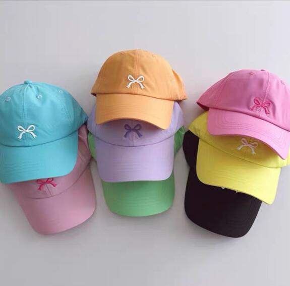 「2024」子供用★帽子★キャップ★キッズ★野球帽★蝶結び★8色