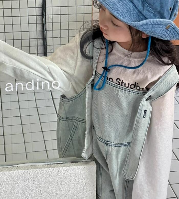 2024新品★子供服　デニム　サロペット★110cm〜160cm