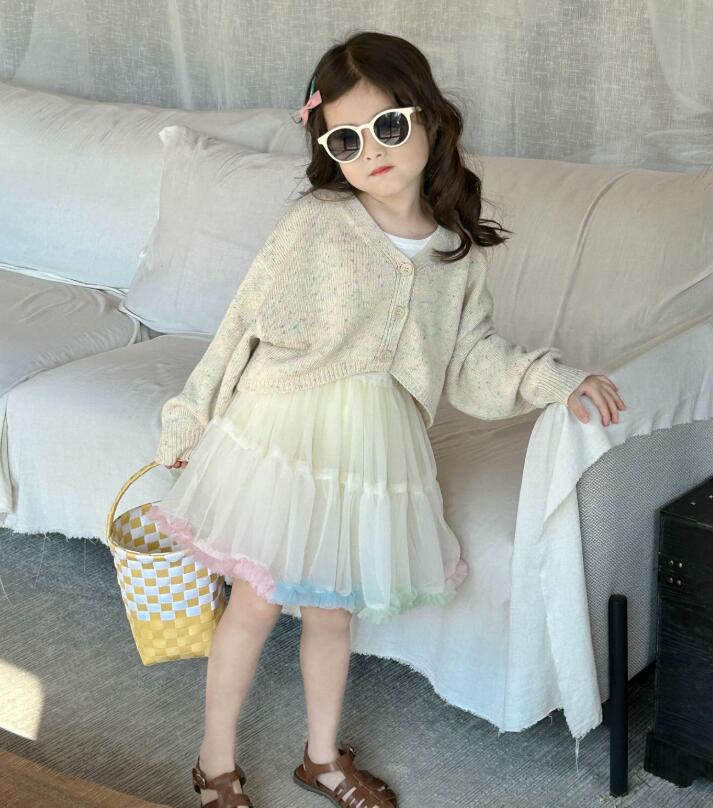 2024秋新品★子供服 　カーディガン&スカート★90cm〜140cm