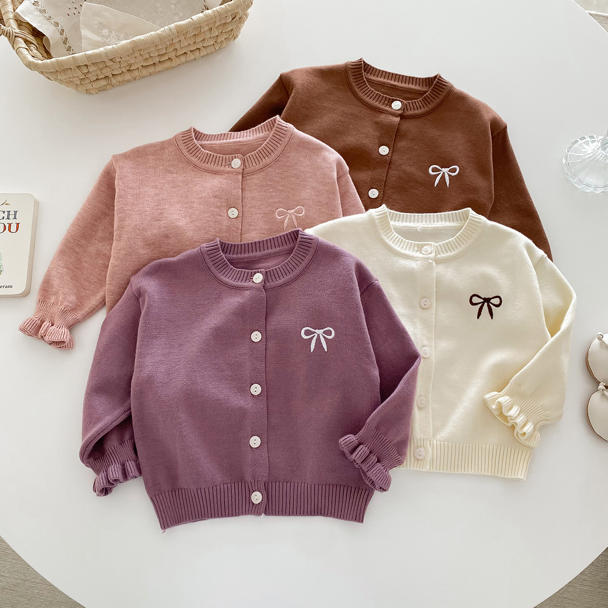 2024秋新品★子供服 　カーディガン★73CM〜100cm 4色