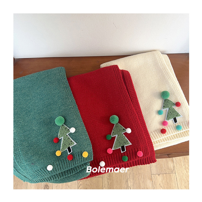 クリスマス★子供用★マフラー★防寒★襟巻き★ネックウォーマー★キッズ★暖かい★5色