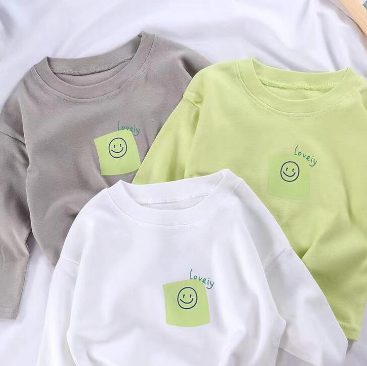 「2024」子供服★トップス★Tシャツ★韓国風子供服★笑顔★3色80cm〜160cm