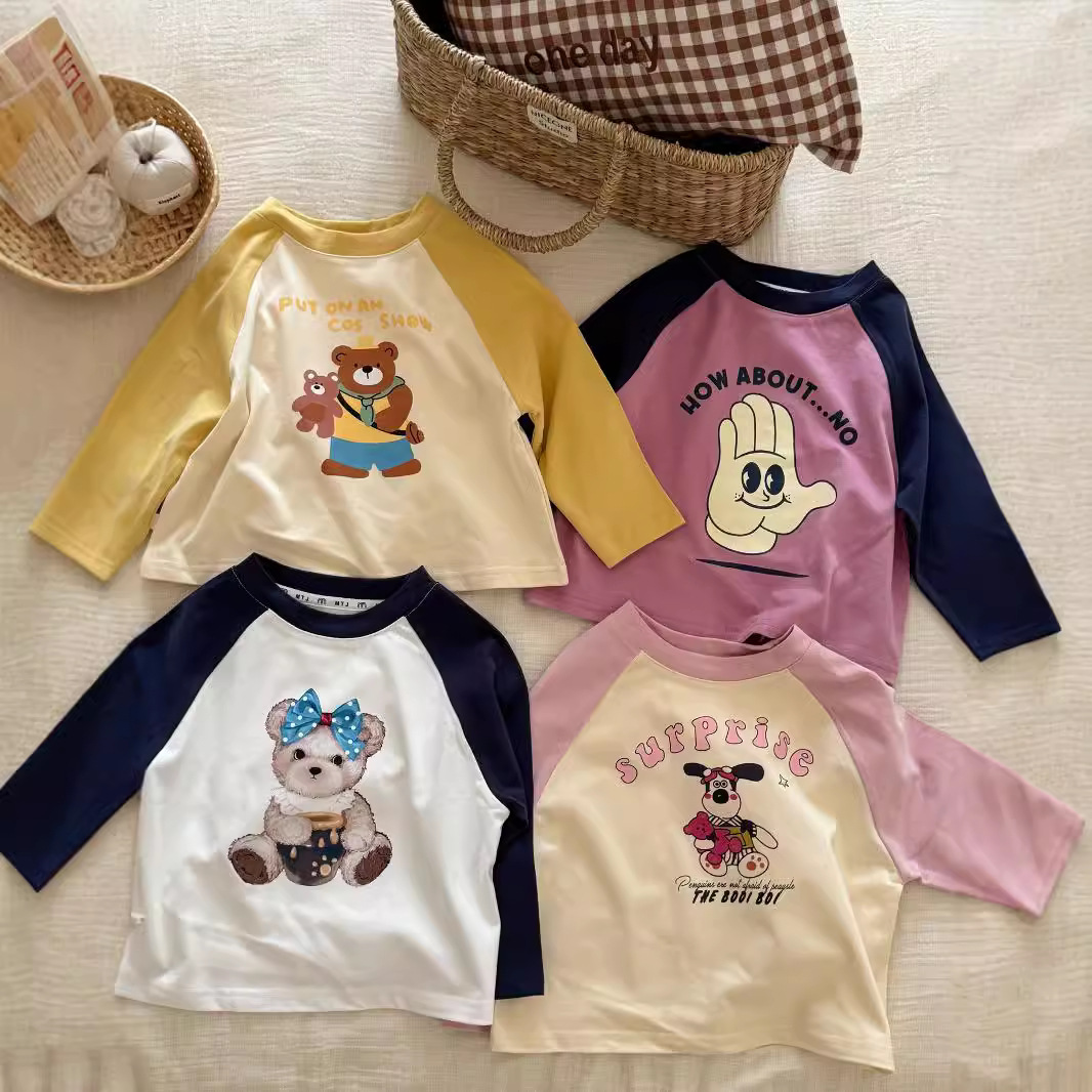 2024秋新作YM★子供服　トップス★90cm〜150cm 4色