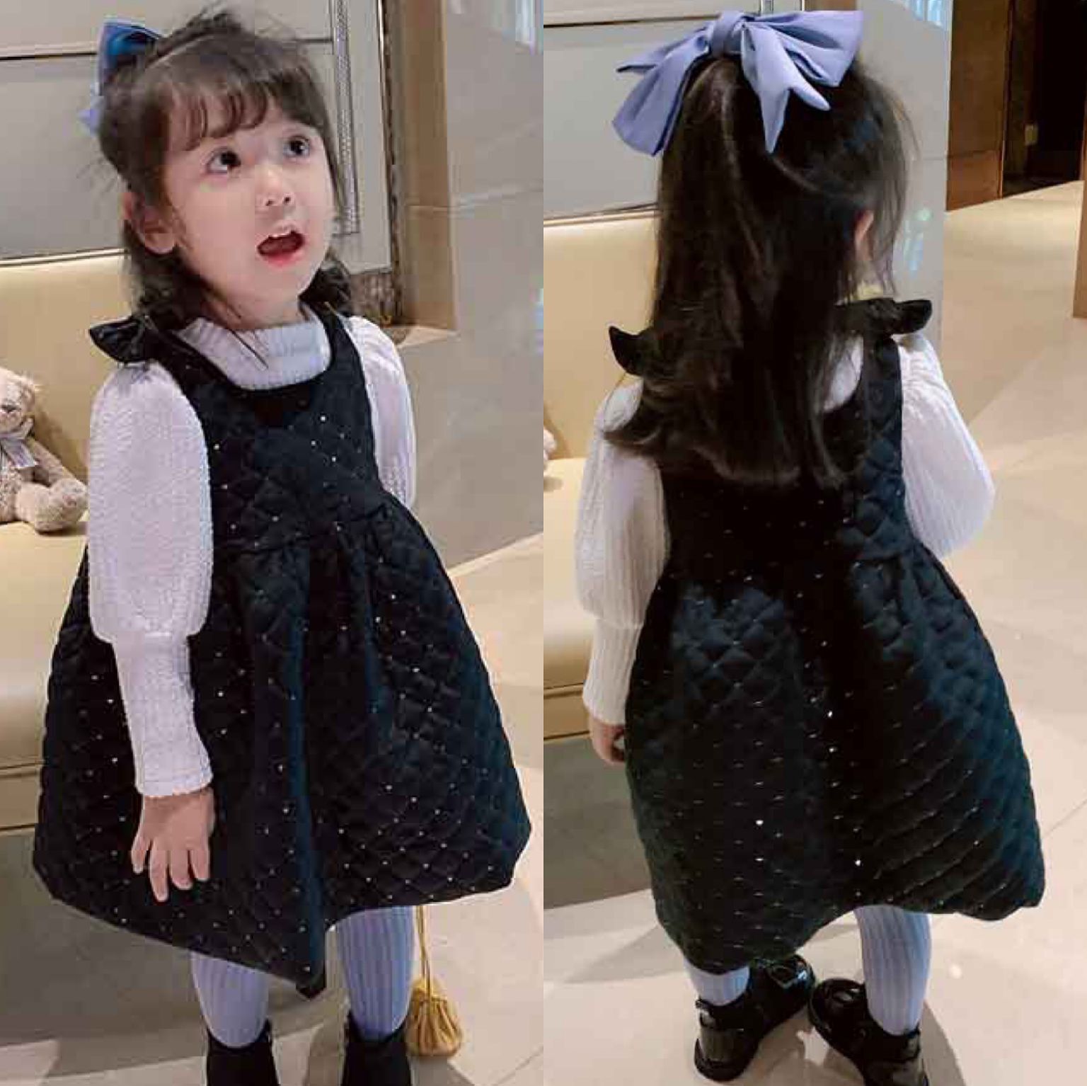 2024★春秋新作★韓国風ベビー服★トップス★ワンピース★5〜15 2色