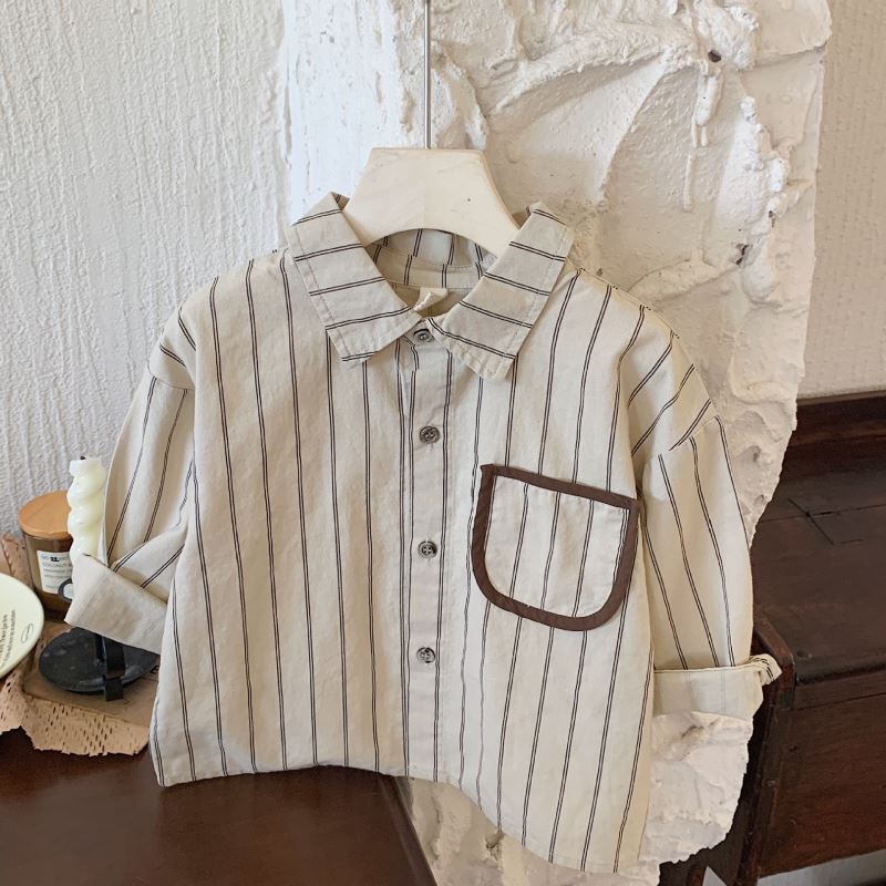 「2024」子供服★トップス★ワイシャツ★長袖★韓国風子供服★90cm〜140cm