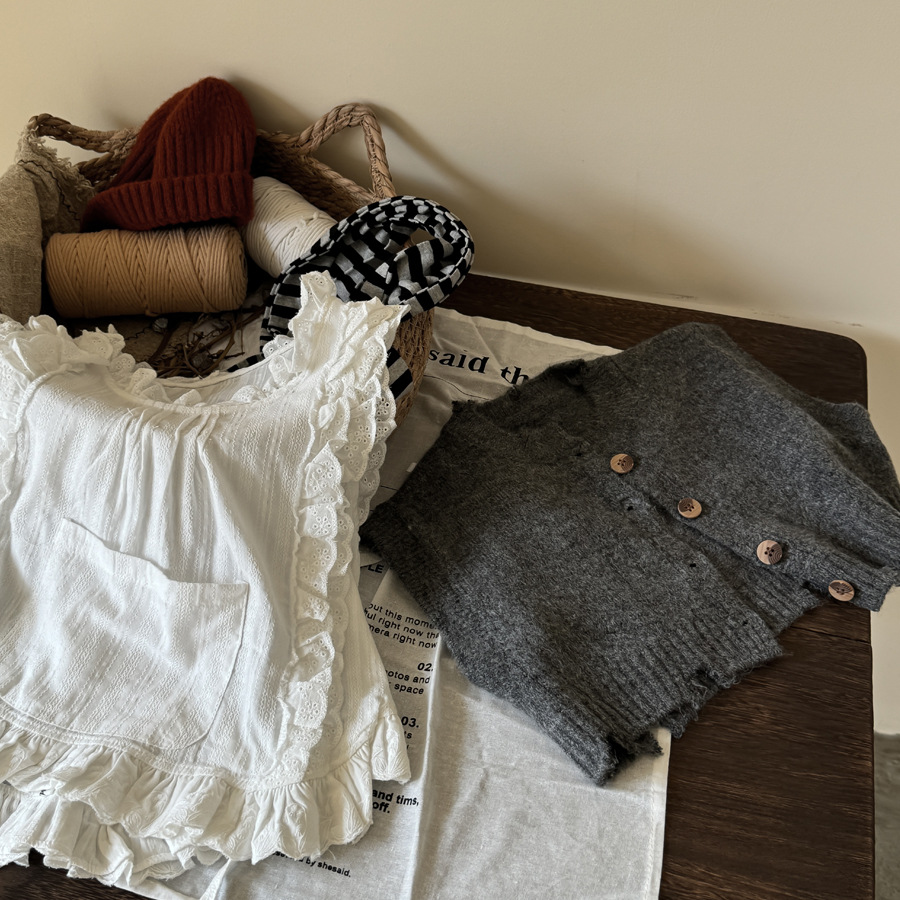 2024秋新作Y★子供服　ニットベスト　セーター★90cm〜150cm