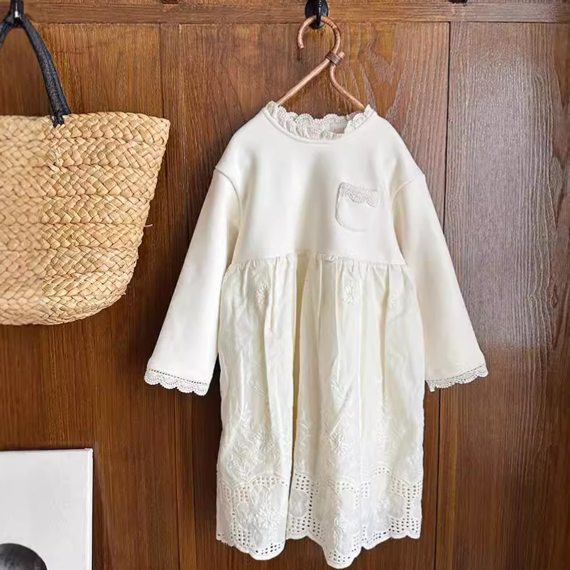 2024秋冬新品ZXR★子供服　ワンピース　裏起毛★90cm〜150cm