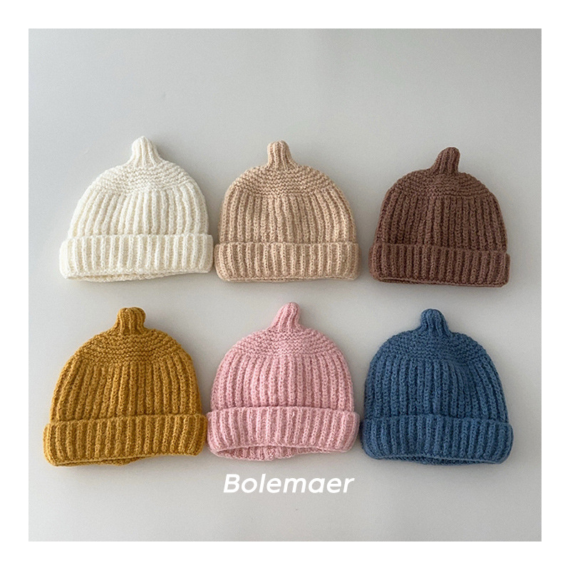 「2024」子供用★帽子★ニット帽子★ベビー★暖かい★7色