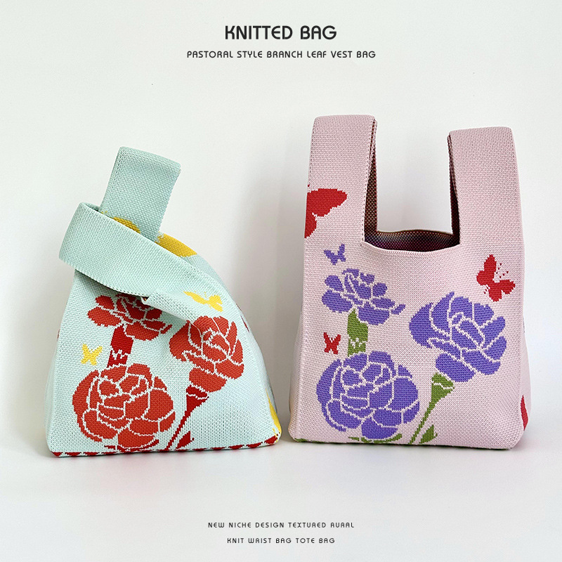 「2024」バッグ★ショルダーバッグ★ニットバッグ★ハンドバッグ★ 2色