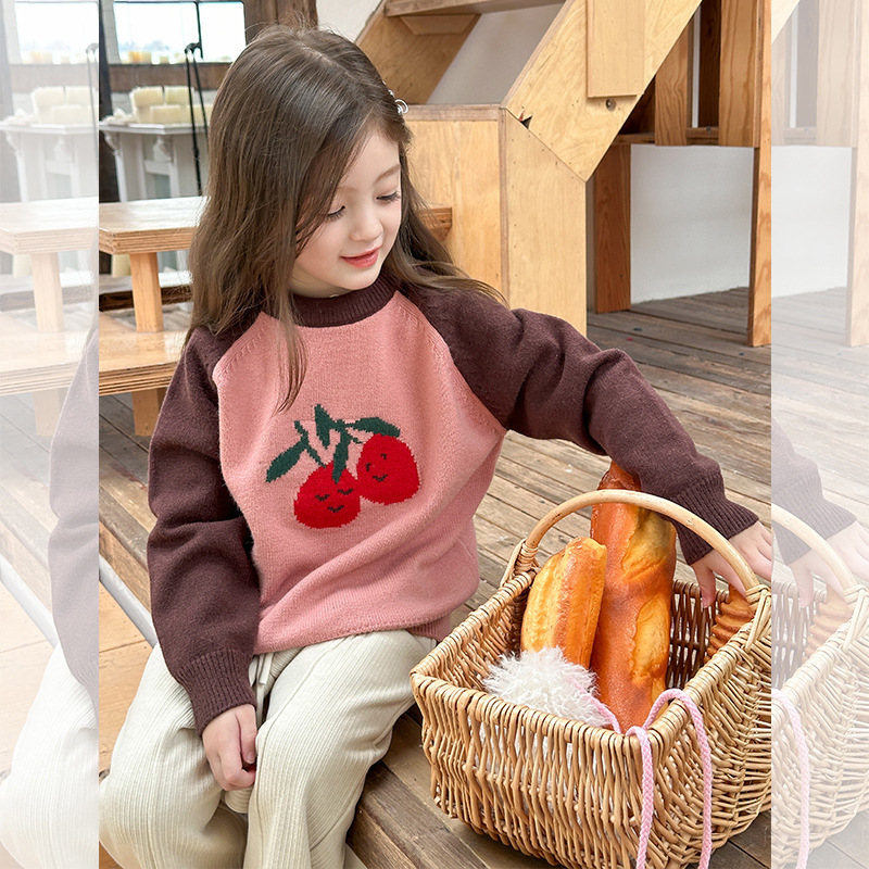 「2024」子供服★トップス★ニット★セーター★韓国風子供服★90cm〜150cm