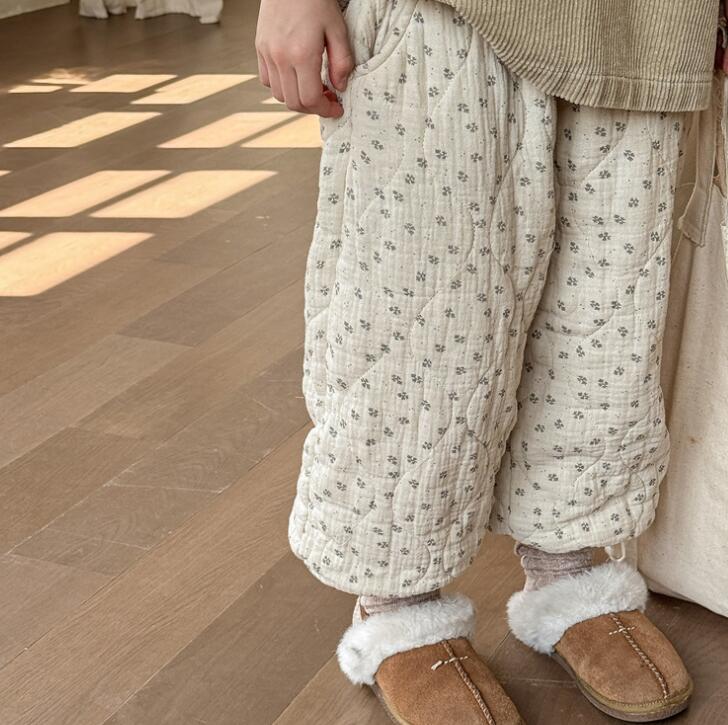 2024秋冬新品★子供服　ズボン  厚手★80cm〜130cm 2色